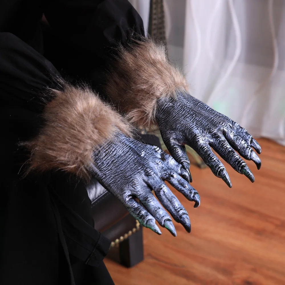 Griffes De Loup-Garou - Gants Effrayants Avec Griffes Pour Halloween, Cosplay Et Fêtes Déguisées - Accessoire De Costume