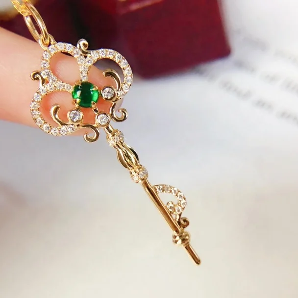 18k Gold Real Diamond Necklace 