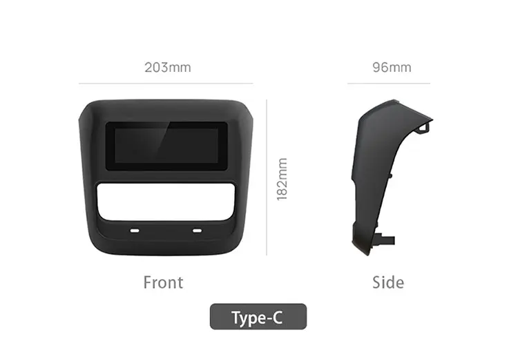 Vjoycar Rear Seat Ac Panel Display Rear Entertainment Ips Screen For Tesla Car Model 3 Model Y