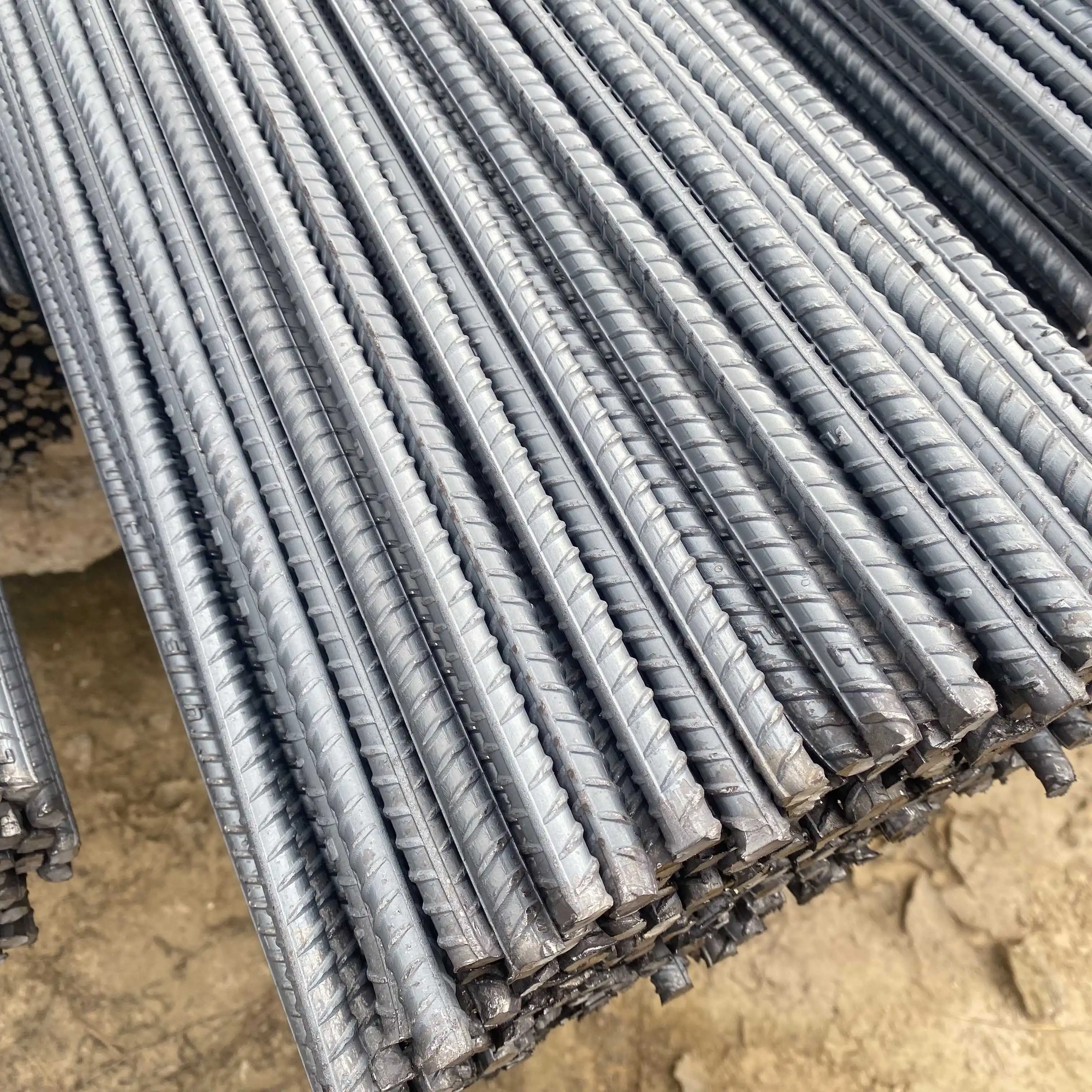 Grade HRB335 HRB400 HRB500 Iron Deformed Steel Bar Rod Hot Rolled Steel Rebar for Building Construction ASTM ANSI Bridge