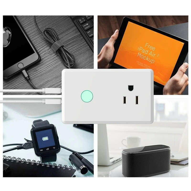 ШТЕПСЕЛЬНАЯ Розетка Wifi для США с мини-переключателем умного дома