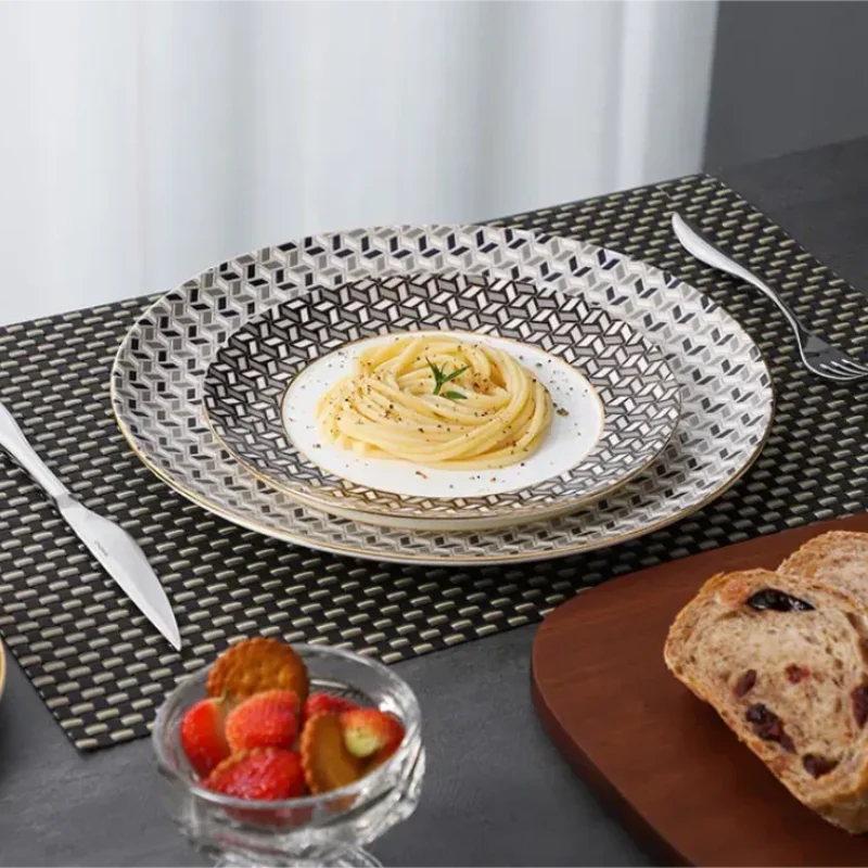 Nordic Style Hot Selling Ceramic Dinnerware Set Teapot With Cup and Saucer Ceramic Dinner Plates Dishes Plates and Bowl Sets manufacture