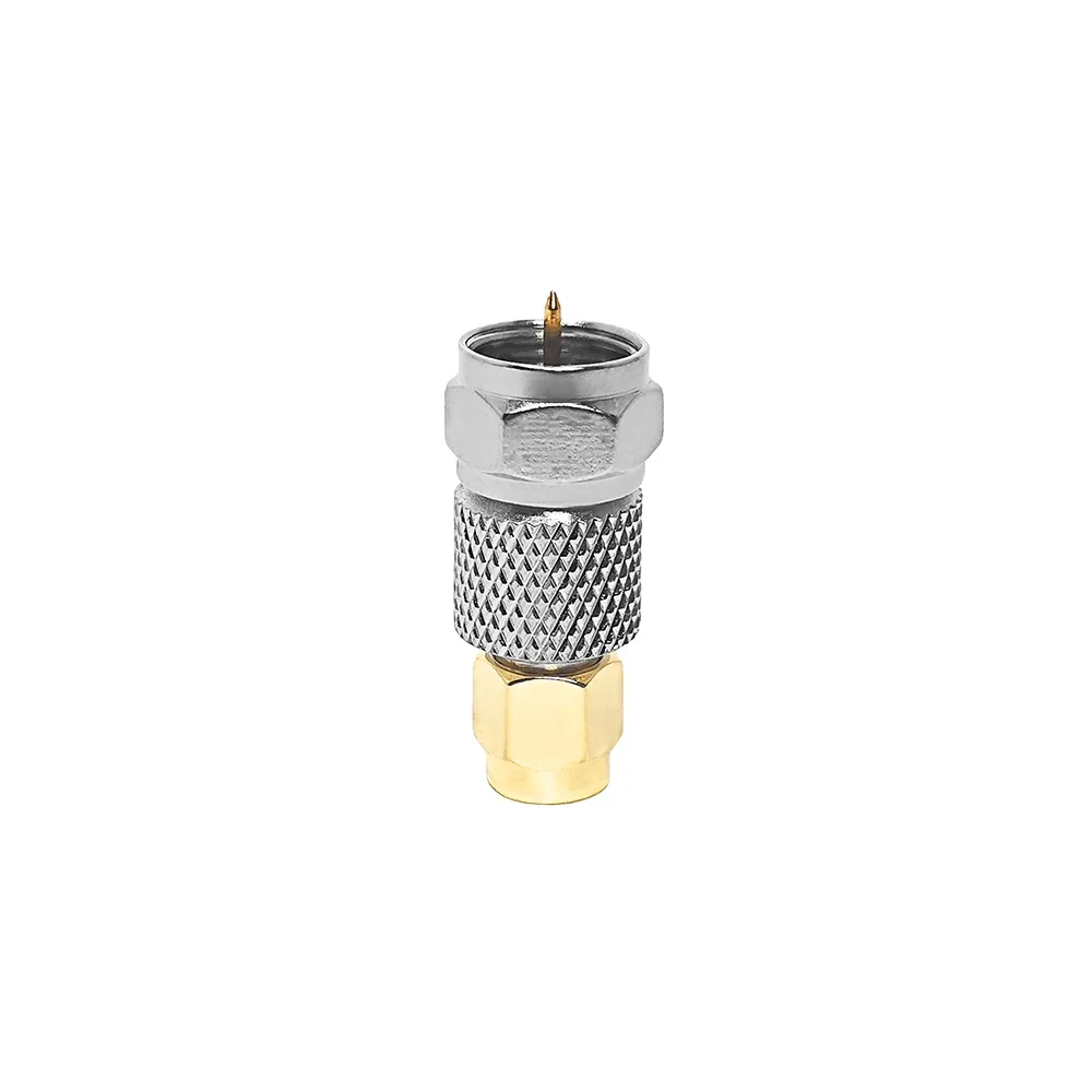 Conector Coaxialis Directus RF: F Masculus ad SMA Masculus pro Applicationibus RF, Adaptator Coaxialis