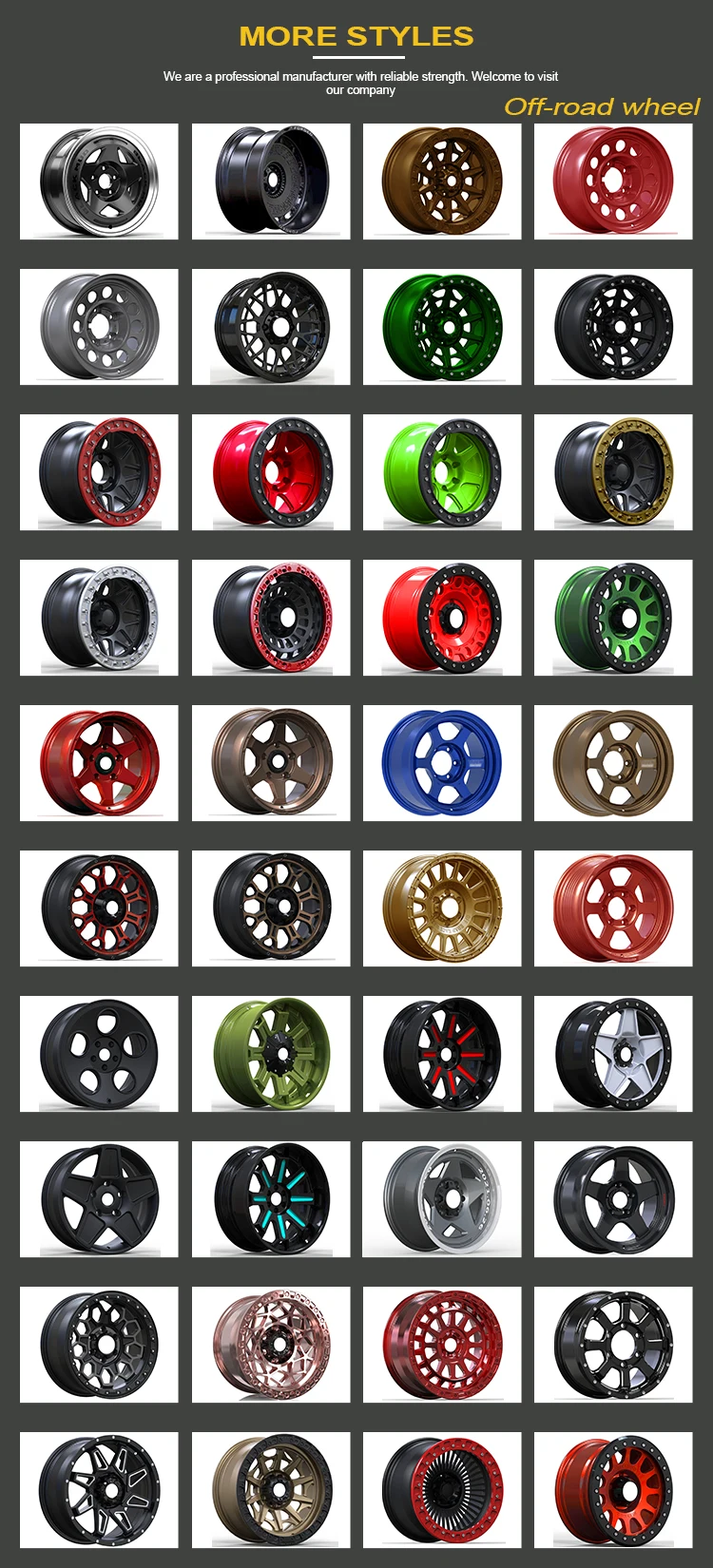 Four Wheel 17 Inch Off-road Forged Wheels 5x150 4x4 5x127 Rims Wrangler ...