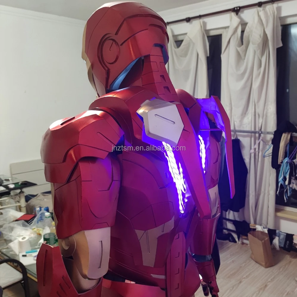 Iron Man Costume Robot Costume Cosplay Tony Stark Mk7 Statue Adult ...