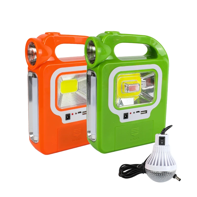 Solar Rechargeable 3 Speed Light Adjustable Mobile Power Bank Usb Charge Solar Camping Lamp