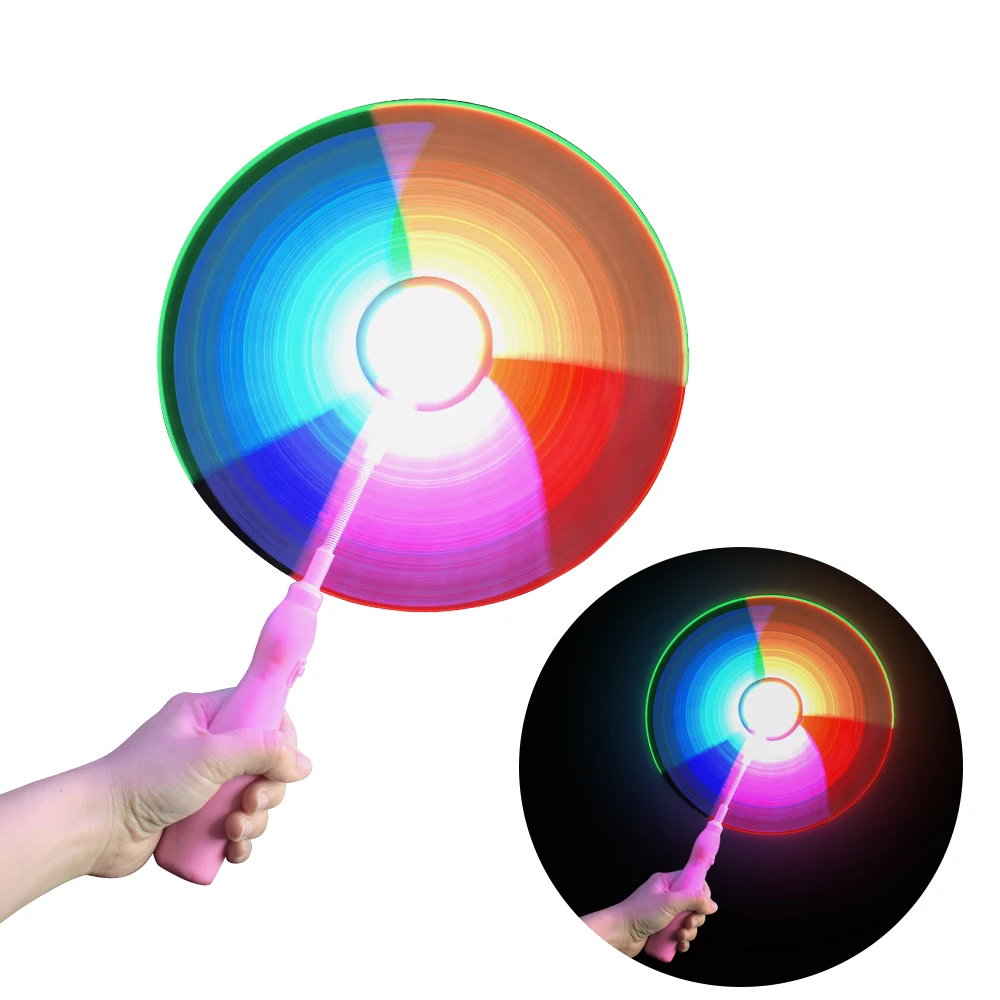 Colorful LED Light-Up Fish Windmill Toy for Kids Flashes and Glows with Magic Windmill Spinner