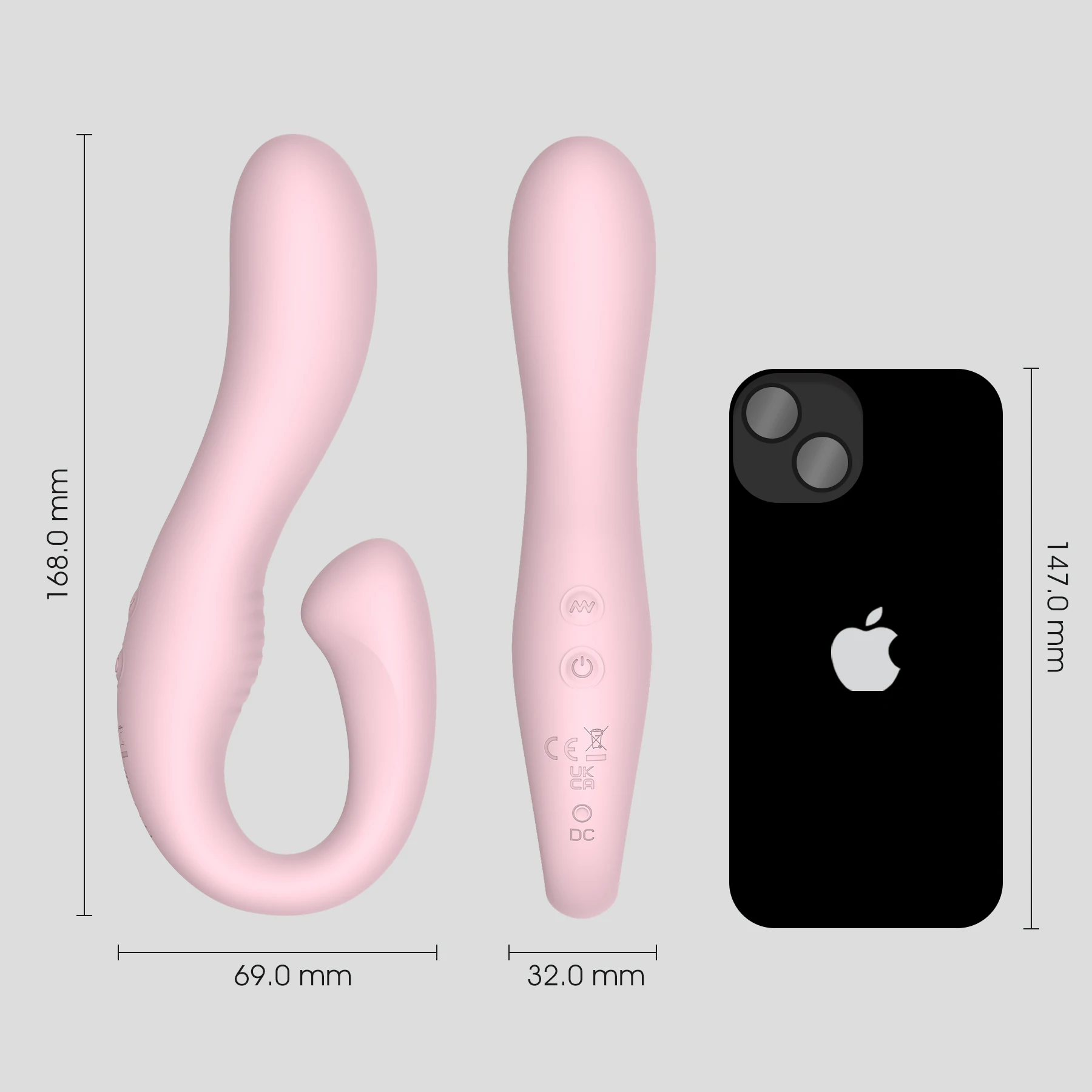 WINYI Custom Vibrator OEM ODM Adult Lesbian Double Head Strapless Strapon Sex Toy Vibrating Dildo for Woman