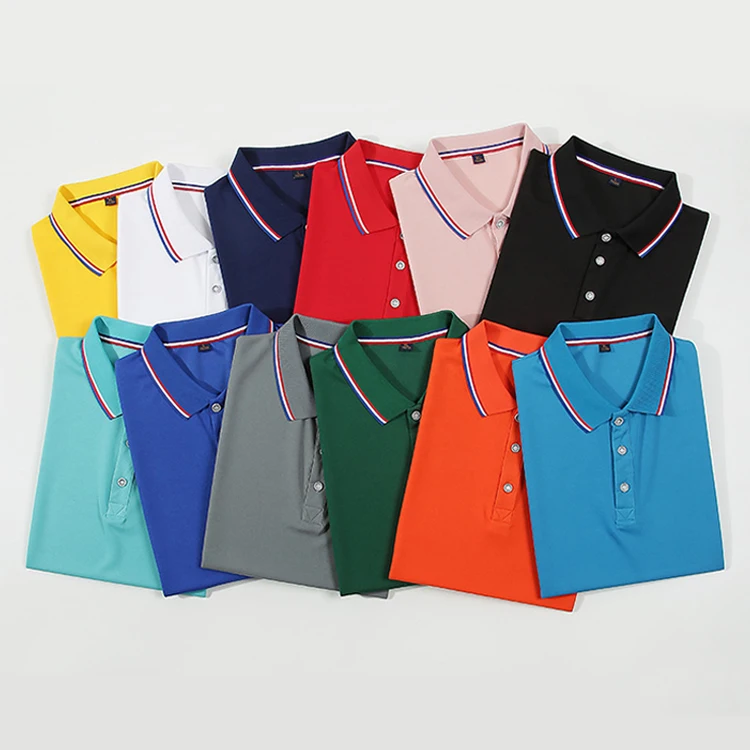 Men's sports shirt, 100% polyester, solid color, buttons, breathable, casual, business, everyday wear, short sleeve.