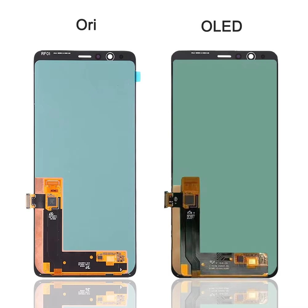 OLED LCD Display for Samsung A8 Star A9 Star Mobile Phones with PASS Lcd Screen Fingerprint Support