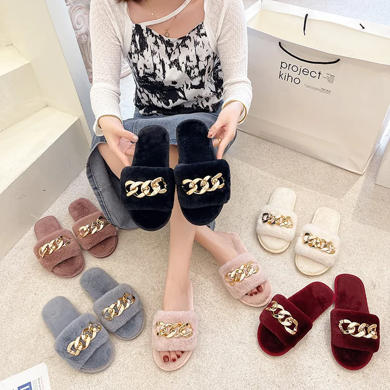 Multi Colors Bow Cotton Woman's Fashion Fur Slippers Shoes For Women - Buy  Multi Colors Bow Cotton Woman's Fur Slippers,Shoes For Women,Fashion Fur  Slippers Product on 