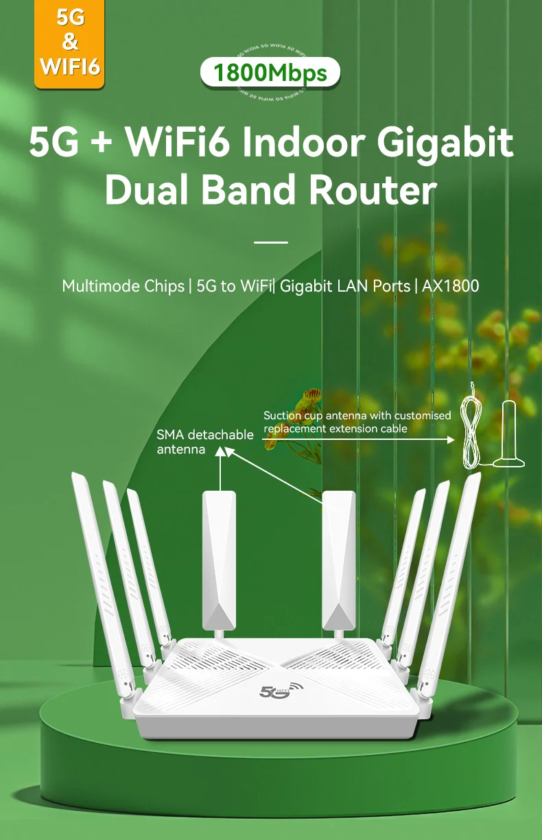 Tainjie Dual Band 4g 5g Router Wan/lan Port 5g Wifi Router With Sim ...