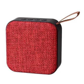 mini handle square wireless bluetooth fabric speaker