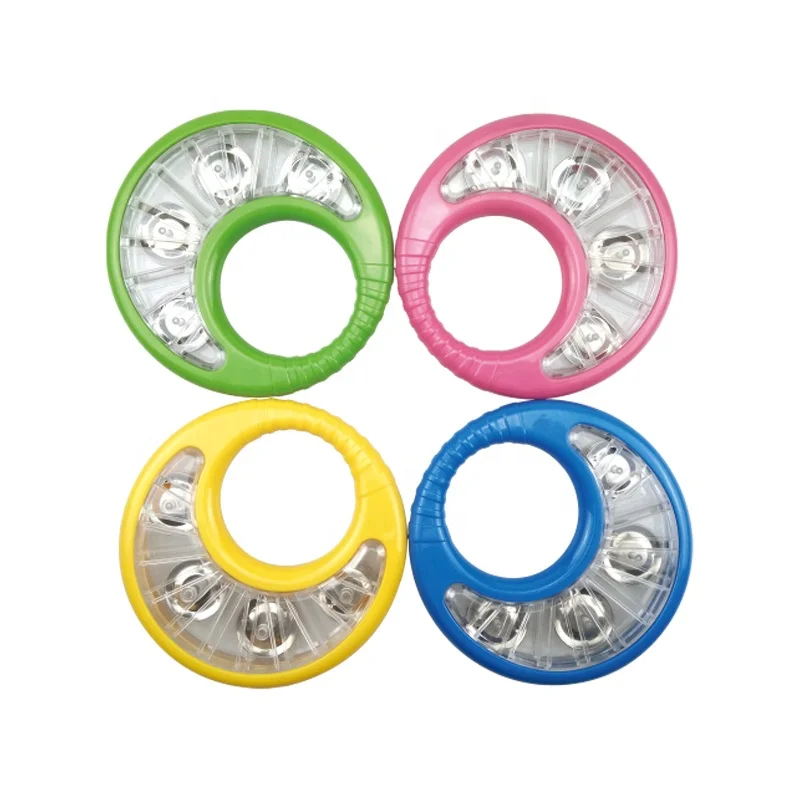 Экологичные оптовики подарок для новорожденных пластиковые ручные колокольчики игрушки органические