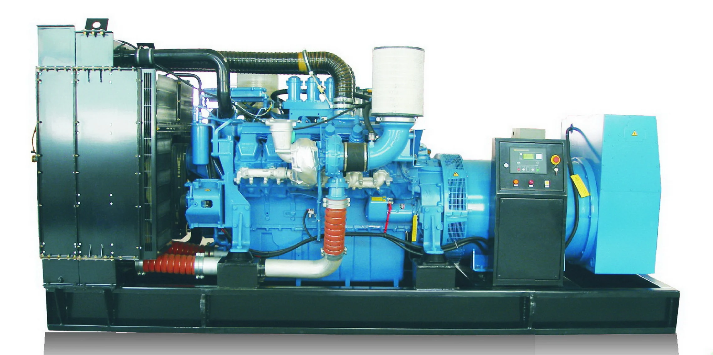 1mw 2mw Gas Turbine Generator Three Phase Open Type Natural Gas Generator