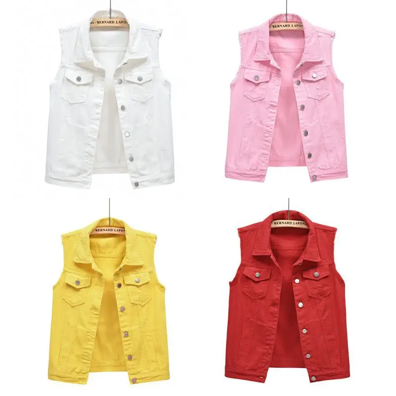 Îmbrăcăminte casual pentru femei cu dimensiuni mari – Vestă scurtă elegantă din denim cu margini brute și neterminate (raw selvedge), jachetă pentru motocicliști, veste de cowboy pentru doamne, dimensiuni până la 6XL