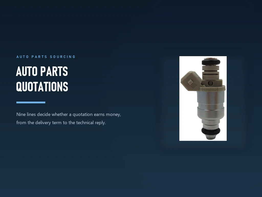 How to Compare Auto Parts Quotations: A Line-by-Line Method for Importers