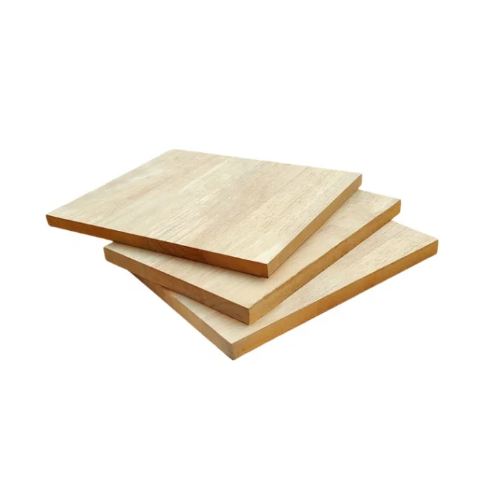 High Strength First Class ENF Glue 1220*2440*25mm Melamine Laminated Rubberwood Board For Kitchen Cabinet factory