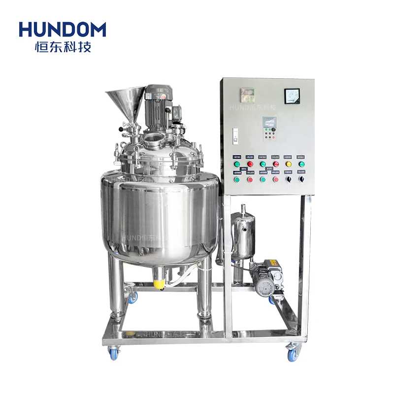 Vacuum Emulsifying Mixer Shampoo Making Machine Cosmetic Cream Mixing Homogenizer Food Hygiene Grade Vacuum Mixing Equipment