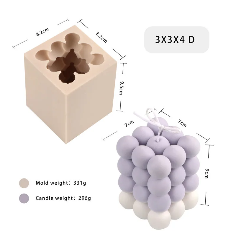 wholesale 3d silicone mold for candle