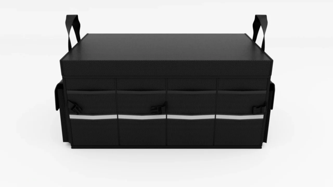 Multipurpose Foldable Car Trunk Storage Organizer Box With Lid For Suv