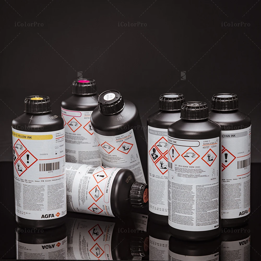 AGFA Soft Magenta UV LED Printing Ink for Toshiba Ricoh Gen5 Epson Konica KM1024 508GS Printhead Print Head Printer