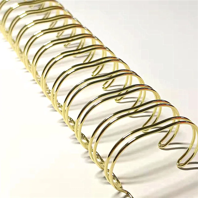 Бумажная пилка A3 A4 A5 5/8 дюйма 15 9 мм каландрическая проволока двойная петля спиральное Переплетное кольцо