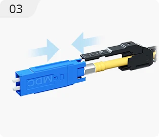KEXINT 2M MDC UPC To LC UPC Uniboot Duplex Multimode OM4 LSZH (OFNR) 2.0mm Fiber Optic Patch Cable