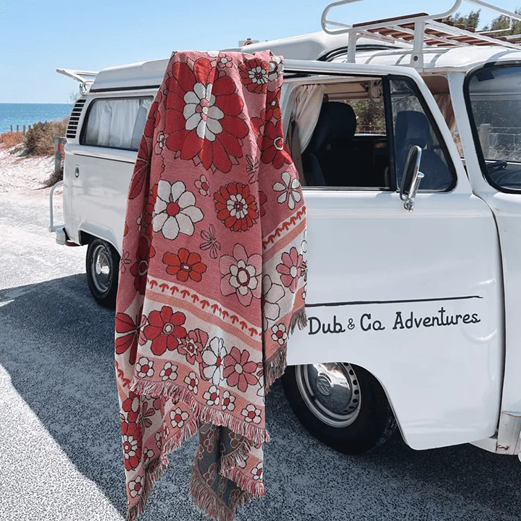 Изготовленное на заказ 100% хлопковое Тканое одеяло гобелен богемное одеяло