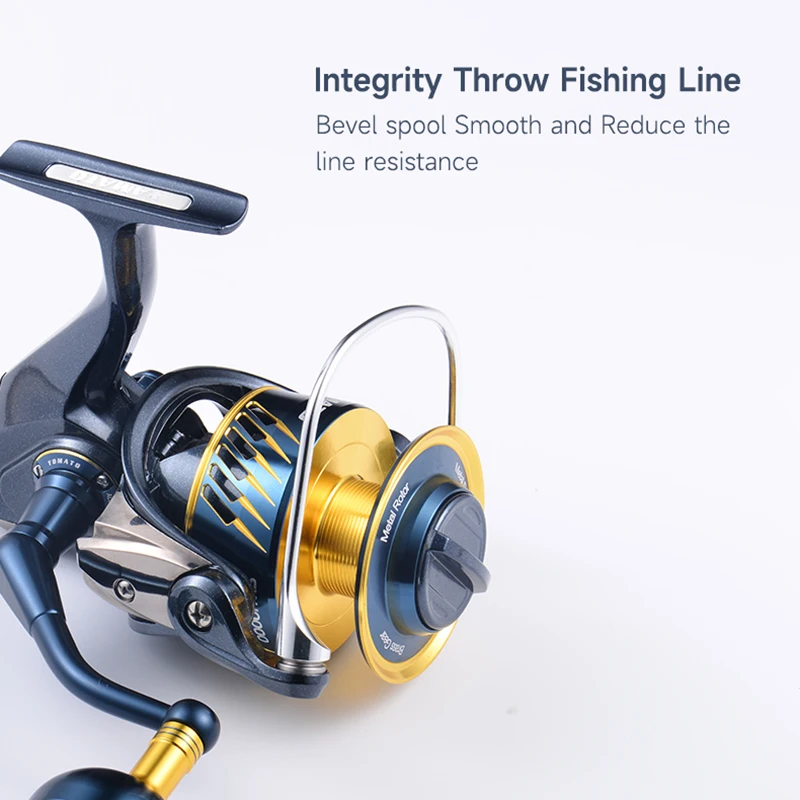 Wholesale 3000 4000 Spinning Fishing Reel Metal Powerful 5.2:1 High Speed Saltwater Fishing Reel Wholesale 3000 4000 Spinning Fishing Reel Metal Powerful 5.2:1 High Speed Saltwater Fishing Reel