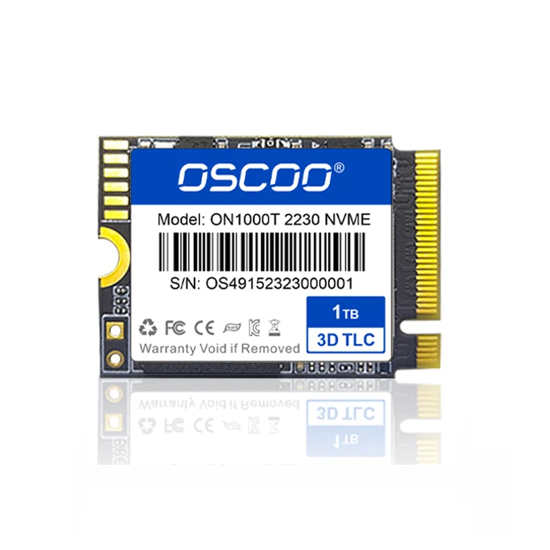 Oscoo Nvme Pcie M2 2230 SSD - 1TB for Mini PC Hard Drives