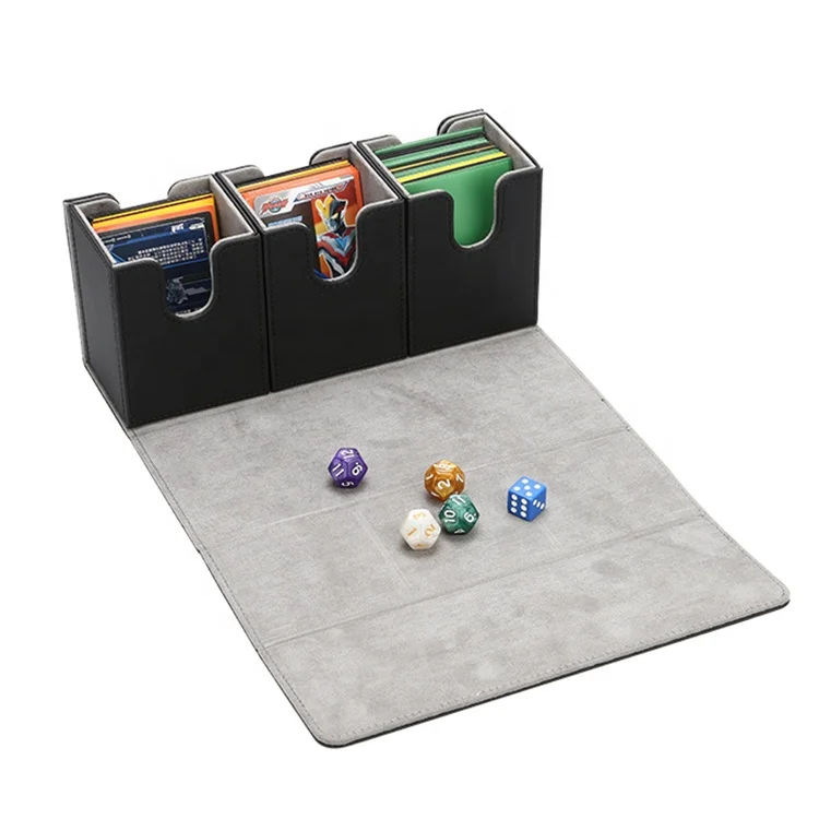 yugioh deck carrying case Amazon.com: UAONO Card Deck Box for Yugioh MTG, 100+ Deck Case with 2  Dividers, PU Leather Storage Box, Compatible with Collectible Trading Cards  (Black & Red, Sky Dragon) : Toys & Games main image 0