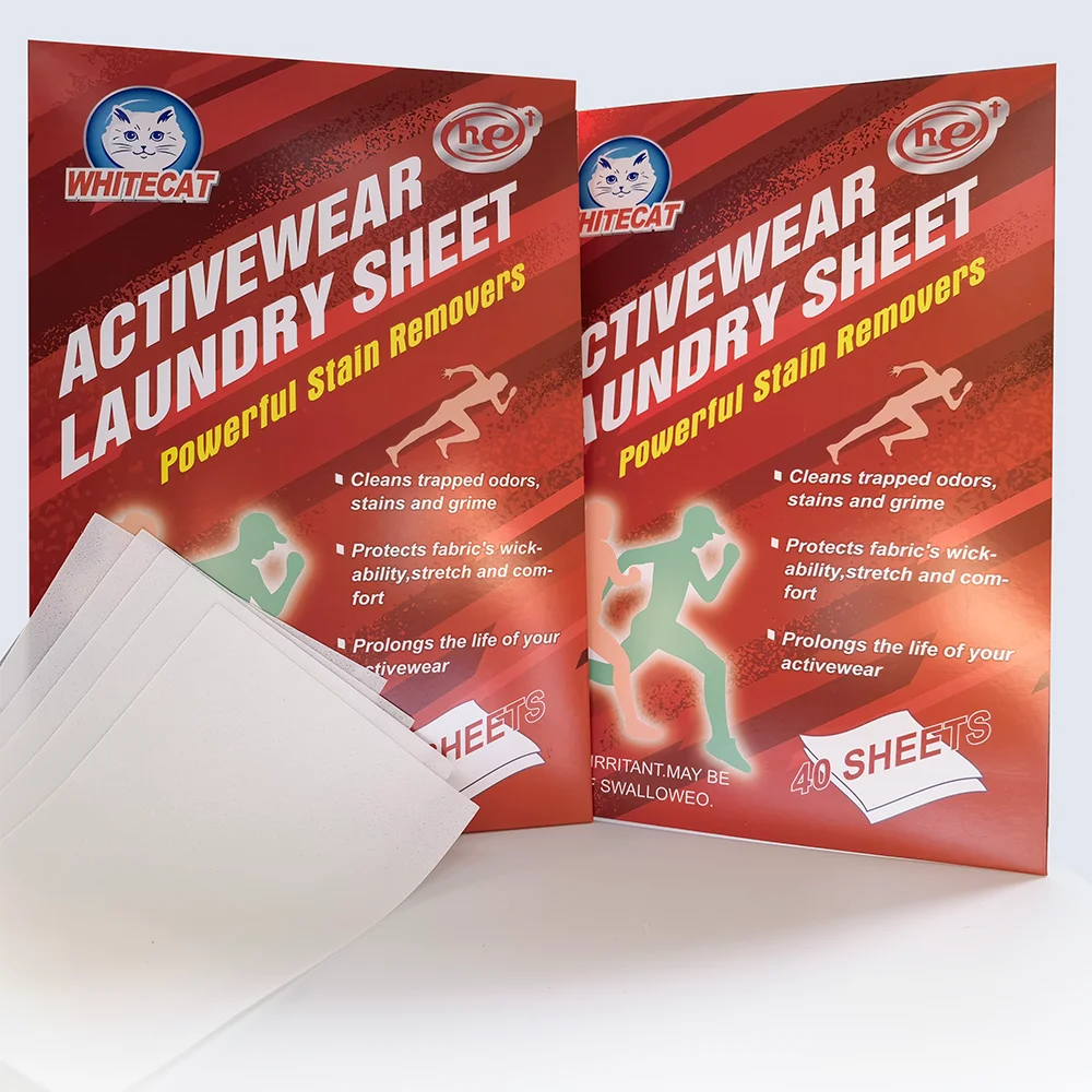 OEM ECO Friendly Laundry Detergent Sheets No Plastic Waste Activewear Laundry Detergent Sheets For Washing Clothes