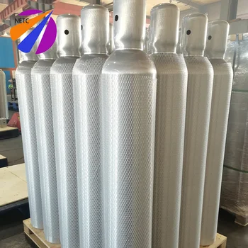 NETC  Aluminum  Cylinders  for Industrial/ Carlibration Gases   20 to 50L 150/200Bar Argon/nitrogen /helium/CO2 /H2S/SO2 Gas