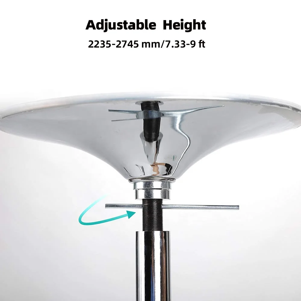 Barre De Pole Dance Amovible 45 Mm - Hauteur Réglable 2.35-2.74 M, Modes Rotatif/statique, Charge Max 200 Kg - 5