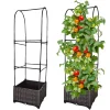 Plant climbing frame/brown