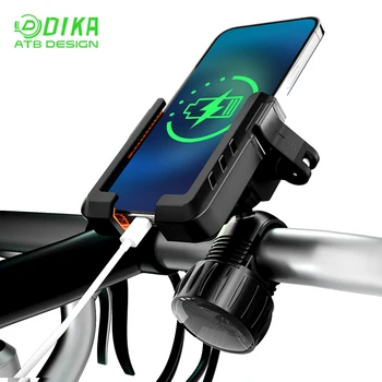 Suitable for Motorcycle Bicycle Compatible Phone 4.7" -6.3" Bicycle Phone Holder with Left and Right Clips