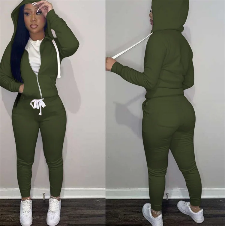 Good Quality Two Piece Set Girl Ladies Outfits 2 Piece Set Women Clothing joggers two piece set tracksuit