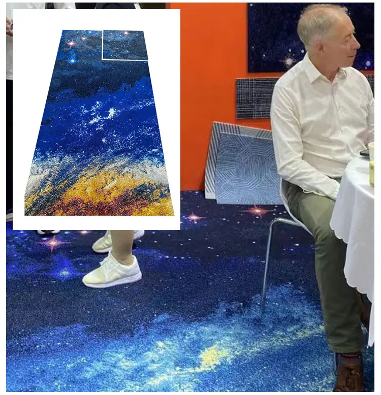 Modular High Density Nylon Fireproof Commercial Carpet Tiles