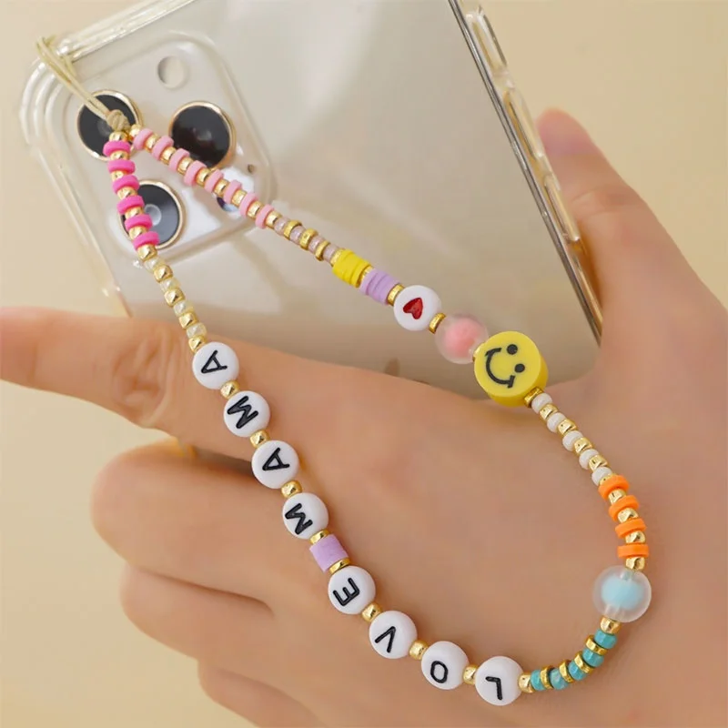 Colorful Rice Beads Smiley Face Beads 