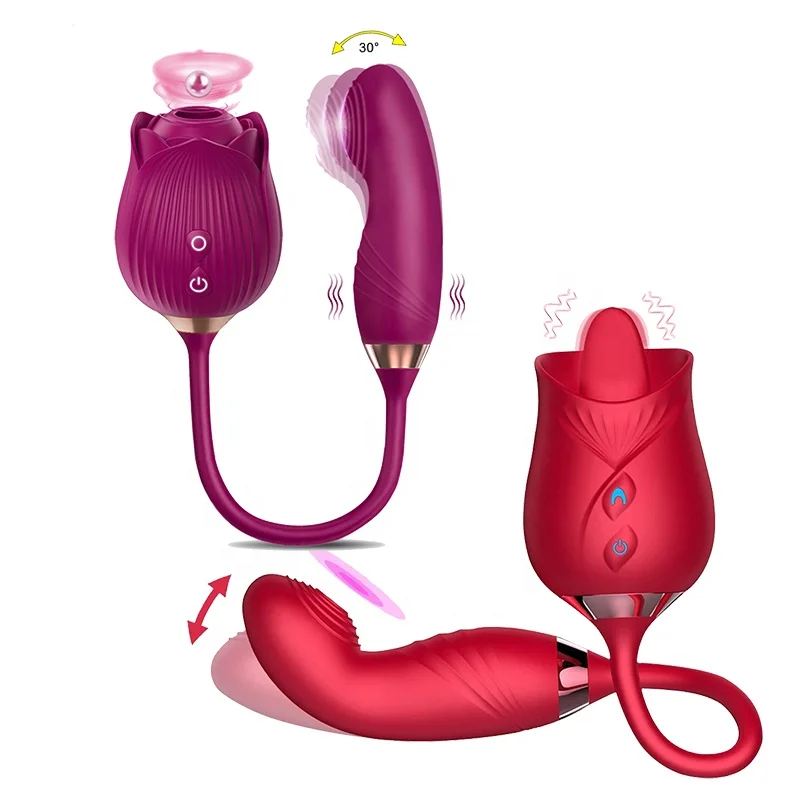 sex ball toys Portable Rose Toy with Tongue Licking Clitoral & Vibrating | Sohimi – Soul  Snatcher main image 1