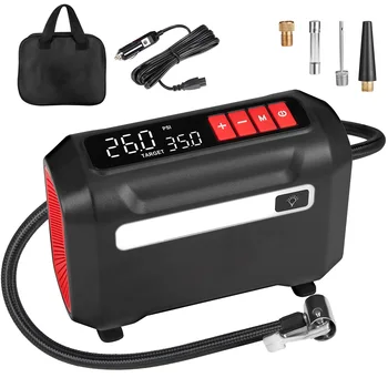 12v Portable Compressor Tire Inflator With Digital Pressure Gauge,With ...