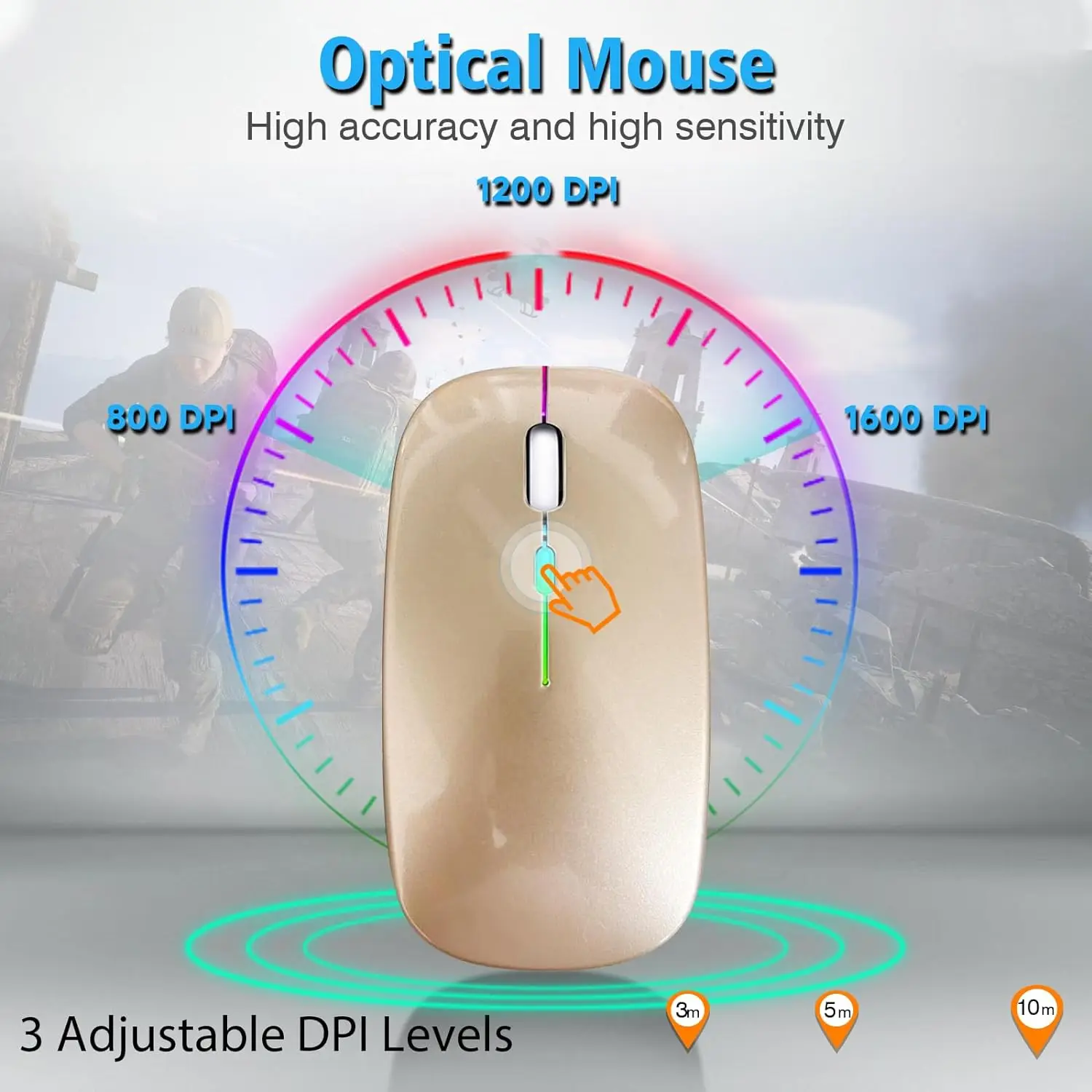 Custom Mouse Inalambrico Personalized Mouse Draadloze Muis Laptop Rechargeable White Wireless Mouse