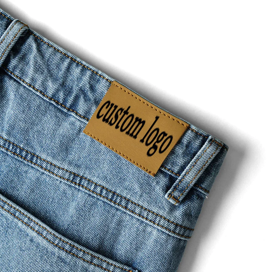 Wholesale Customized Zy Men Zipper Fly Loose Fit 100%cotton Denim Pants ...