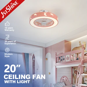 1stshine Led Ceiling Fan Homestead Child Room Simple Design 3 Color Led Light Ceiling Fan