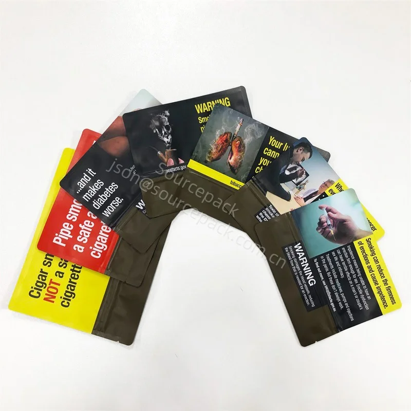20g tobacco Plastic Packaging Tobacco Pouches with Zipper