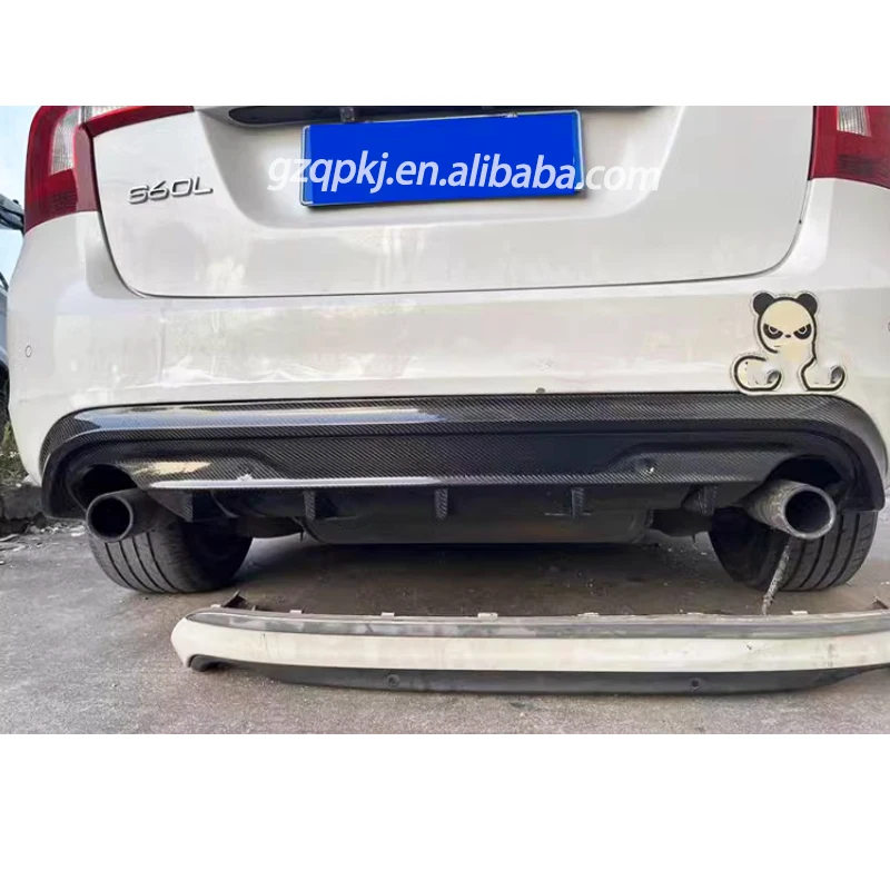 Sport Version Rear Bumper Lip Diffuser Rear Spoiler for 2014-2019 Volvo V60/S60L Body Kit