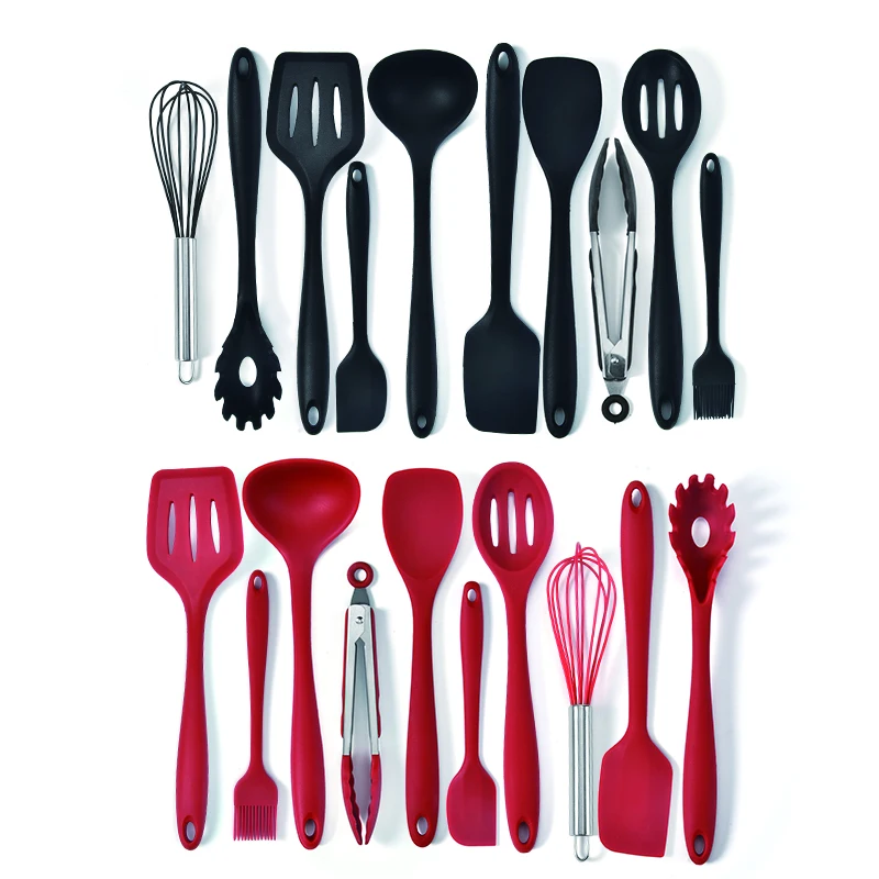 Stainless Steel Nylon Baking Cooking Tools With Spatula 10pcs Silicone Kitchen Utensils Set