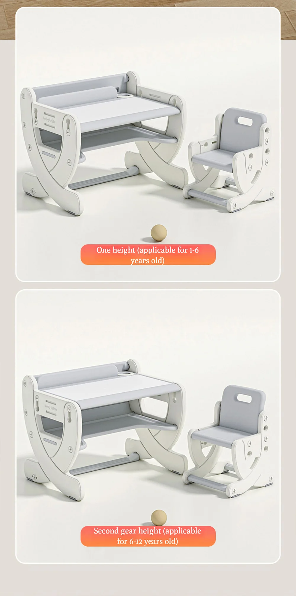 Big Size Baby Table And Chair Kid Daycare Furniture Set Learning Tables