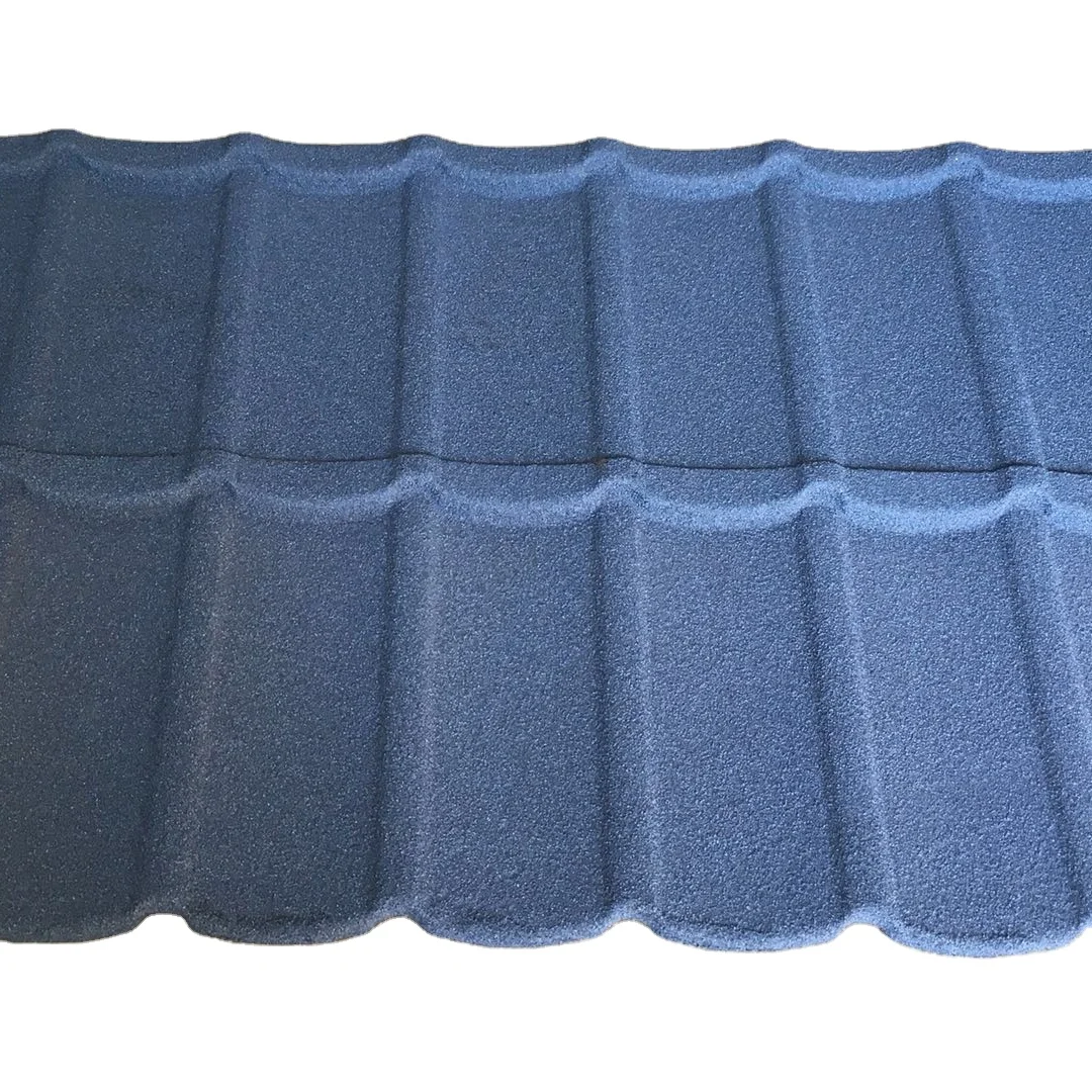 Egypt Style of Building Material Colorful Corrugated Stone Coated Steel Roofing Sheet